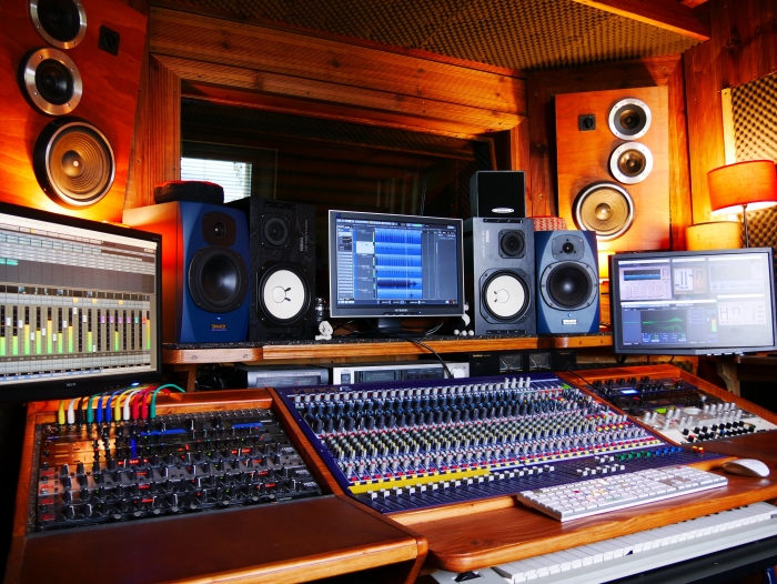 audio studio control panel